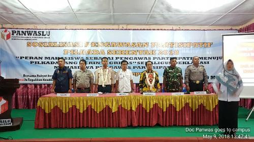 Kegiatan Pengawasan Partisipatif  "Goes To Campus" Pilkada serentak tahun 2018 