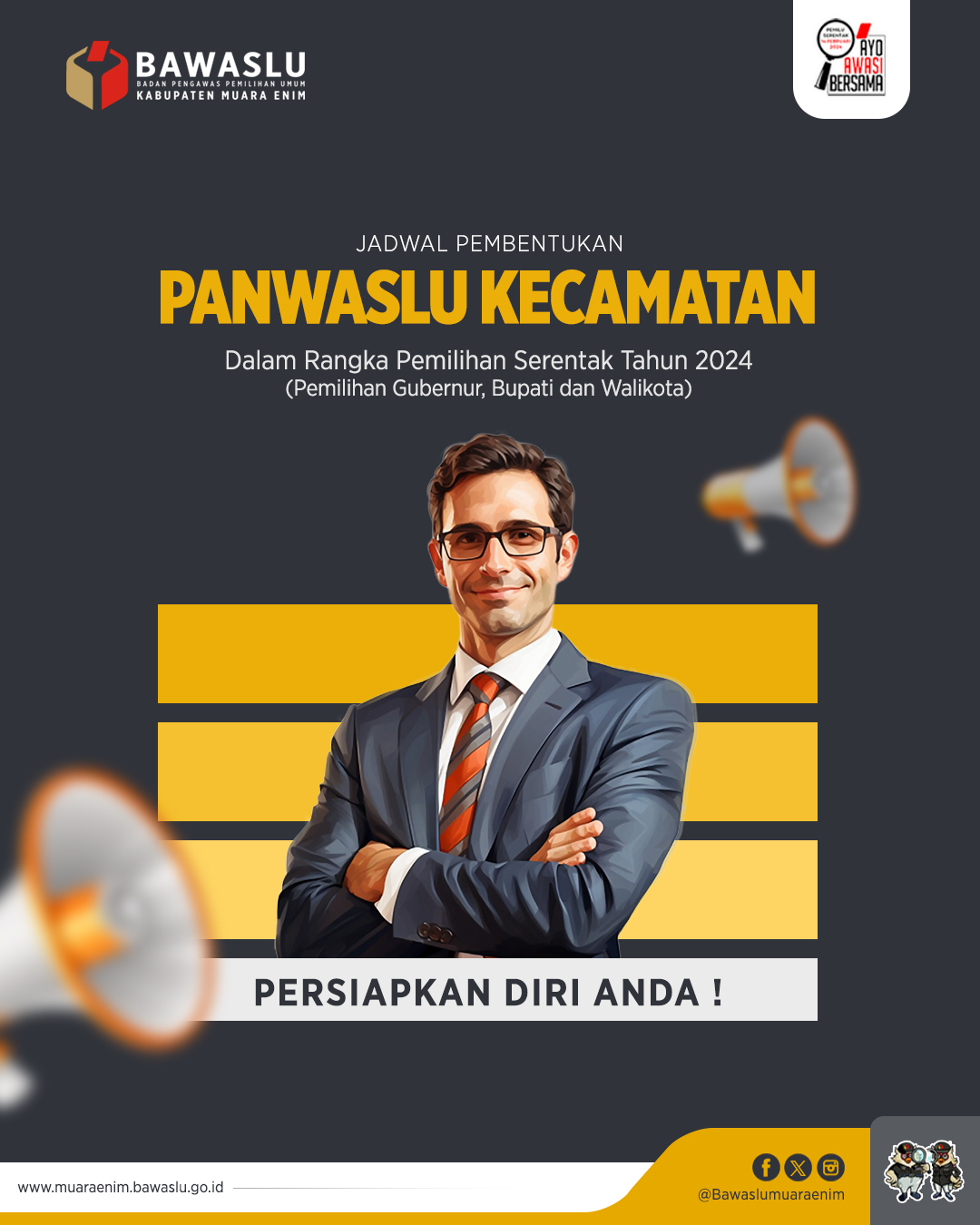 Pengumuman Pendaftaran Panwascam Pilkada 2024