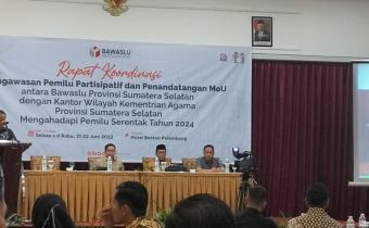 Teken Nota Kesepahaman, Bawaslu Sumsel dan Kemenag Jalin Kerjasama Pengawasan Partisipatif Pemilu